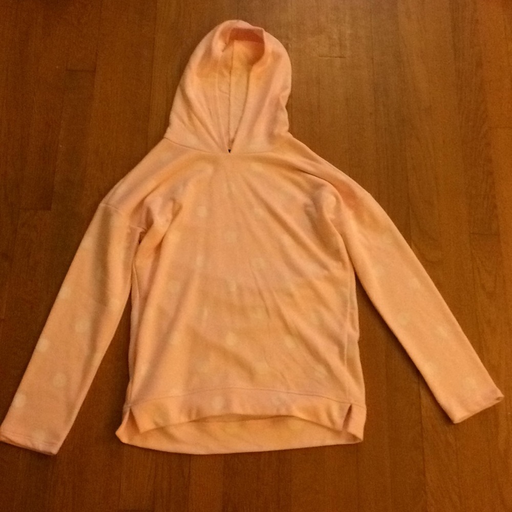 Terry cloth polka dot hoodie